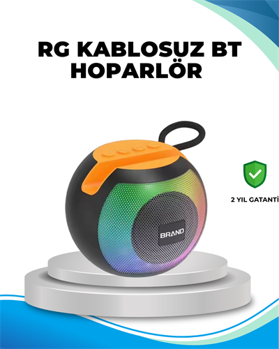 RGB Işıklı Taşınabilir Kablosuz Bluetooth Hoparlör