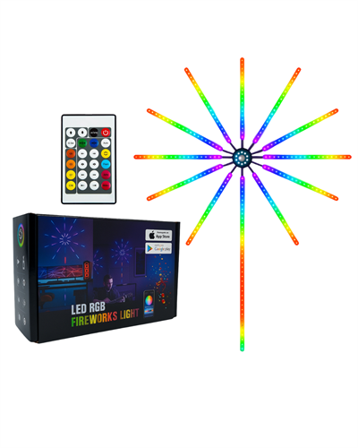 RGB LED Duvar Dekoru Sökülebilir Kollu Havai Fişek Işık Sistemi