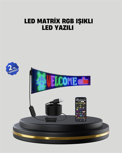 RGB LED Panel Renkli Işık Efektli Dekoratif Aydınlatma