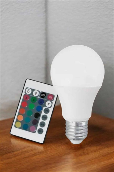 RGB Led Lamba Led Işık Ampul Renk Değiştirebilen 100 Watt