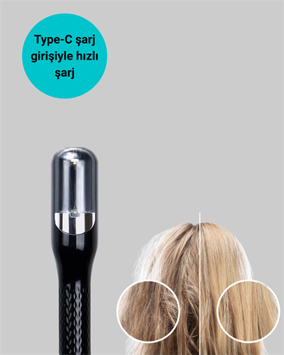 RH-6668 Şarjlı Taşınabilir Otomatik Saç Düzeltici Elektrikli Saç Kesme Makinesi