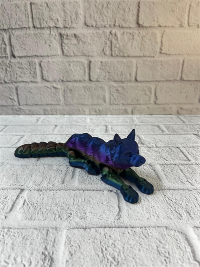 Rainbow hareketli kurt masa dekoru esnek eklem yapılı