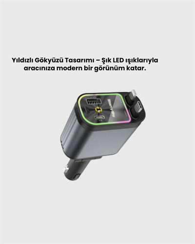 Renault, Peugeot, Citroen, Fiat Araçlar için Hızlı Şarjlı Araç Çakmaklık Adaptörü