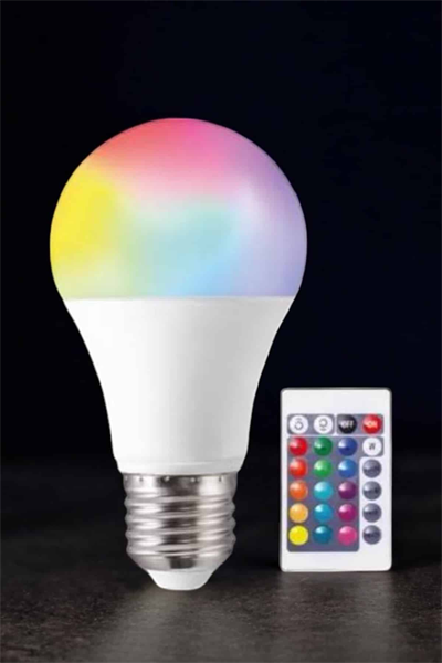 Renk Değiştirebilen RGB Işıklı Led Ampul A+Enerji 15 Watt Led Işık