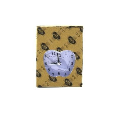 Renkli Kalp Masa Çalar Saati