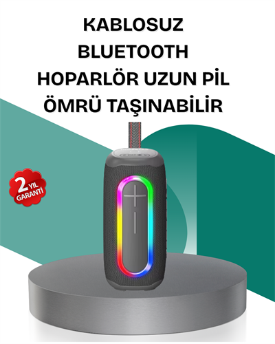Renkli LED Işıklı Kablosuz Hoparlör IP67 Sertifikalı