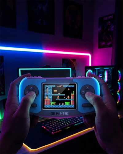 Retro El Konsolu Dahili Klasik Oyunlar AV TV Bağlantılı Şarjlı Oyun Cihazı