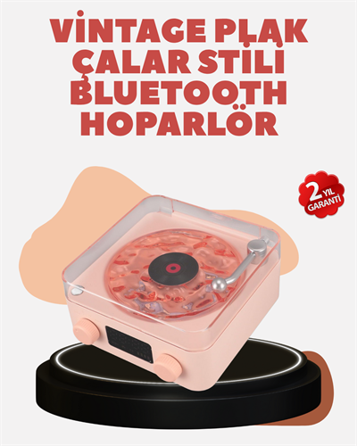 Retro Kristal Netliğinde Ses – Gece Işıklı Retro Bluetooth Hoparlör