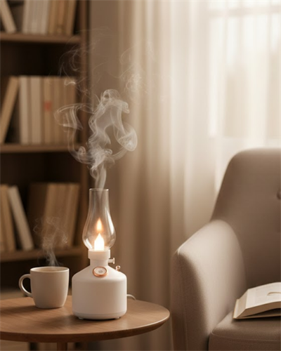 Retro LED Işıklı 1200 mAh Şarjlı Aroma Difüzörü 280 ml Su Kapasiteli