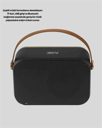 Retro Tarz Kablosuz Radyo – Bluetooth, USB ve TF Kart Girişli