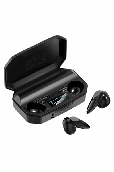 Rgb Işıklı Çift Mikrofonlu Siyah Profesyonel Oyuncu Kulaklığı Kablosuz Kulakiçi