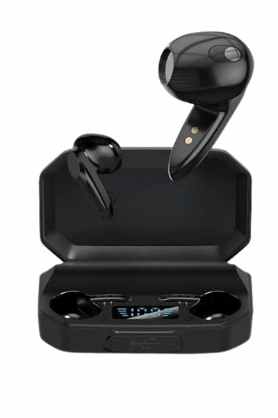 Rgb Işıklı Çift Mikrofonlu Siyah Profesyonel Oyuncu Kulaklığı Kablosuz Kulakiçi