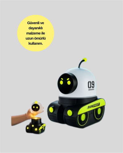 Robot Tasarımlı Bluetooth Hoparlörlü Yıldızlı Gökyüzü Projektör