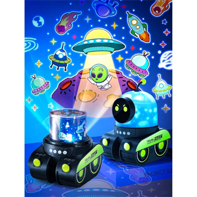 Robot Tasarımlı Projektör Gece Lambası