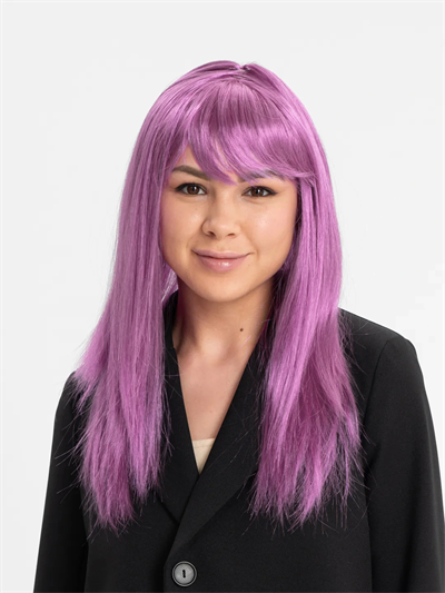 Rose Pembe Düz Kesim Peruk