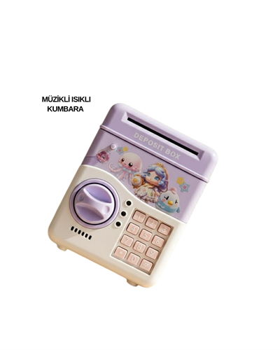 SAM51 MÜZİKLİ IŞIKLI KUMBARA MOR