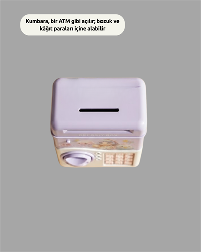 SAM51 MÜZİKLİ IŞIKLI KUMBARA MOR