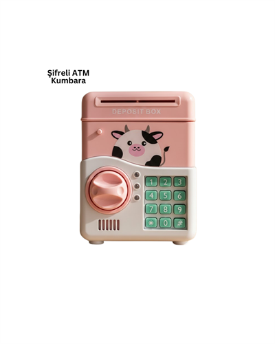 SAM51 MÜZİKLİ IŞIKLI KUMBARA PEMBE