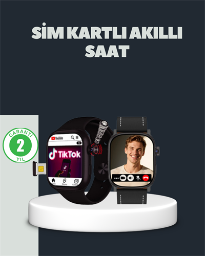 SIM Kartlı GPS Destekli Akıllı Saat Sesli Görüşmeli