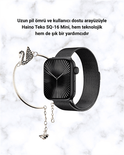 SQ-16 Mini Series 10 – Dokunmatik Akıllı Saat | Kalp Ritmi, SpO2, Uyku Takibi