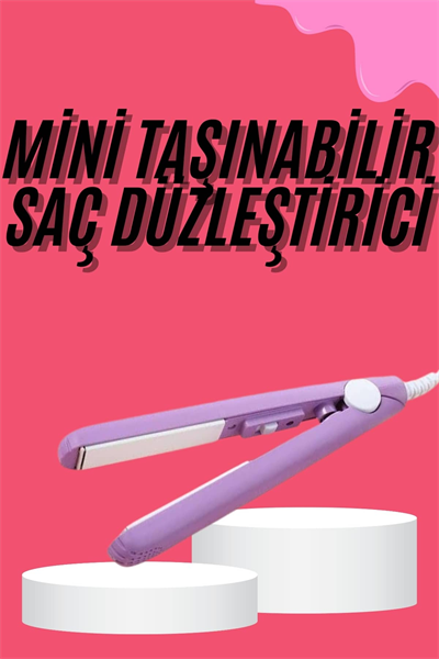 Saç Düzleştirici Pürüzsüz Parlaklık Seyahat Tipi Taşınabilir Seramik Kaplama