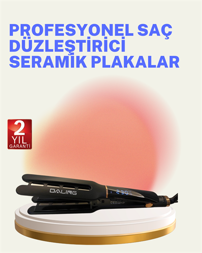 Saç Düzleştirici Seramik Plakalı 230C Hızlı Isınma 360° Kablo