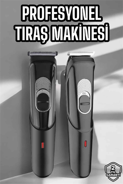 Saç Sakal Vücut Şarjlı Kablosuz Tıraş Makinesi Profesyonel Paslanmaz Çelik