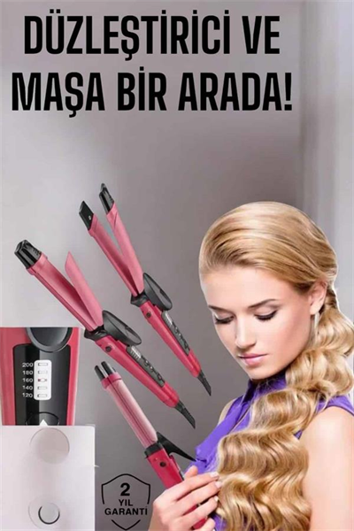Saç Şekillendirici Düzleştirici Ve Maşa Isı Ayarlı
