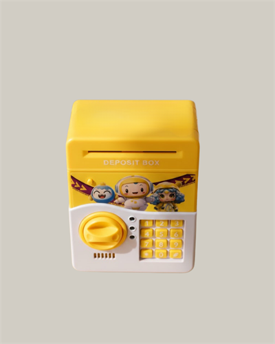 Sarı Renk Otomatik Para Çeken Şifreli Çocuk Kumbarası