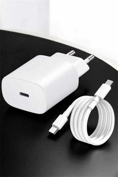 Şarj Aleti İOS 15/15 Pro Max Uyumlu Şarj Adaptörü ve Kablosu