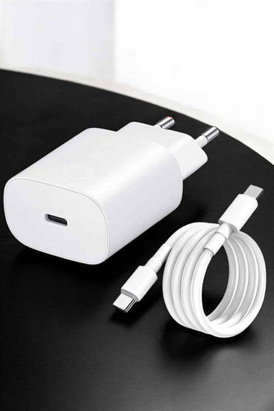 Şarj Aleti İOS 15/15 Pro Max Uyumlu Şarj Adaptörü ve Kablosu
