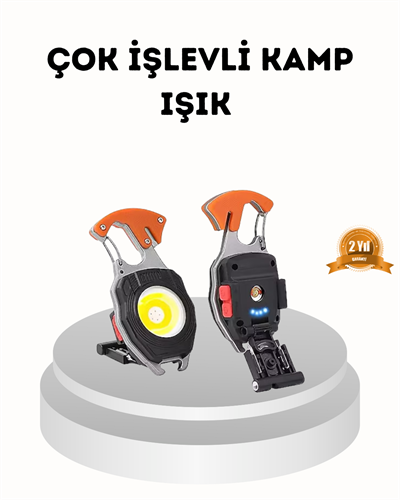 Şarj Edilebilir Çok Amaçlı Mini Fener – Güvenlik Düdüklü, Kompakt ve Hafif Tasarım