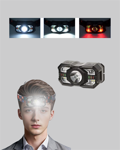 Şarj Edilebilir LED Far Hareket Sensörlü 5 Modlu Outdoor