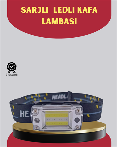 Şarj Edilebilir LED KAFA Feneri 215 Lümen XPE COB Güçlü Aydınlatma