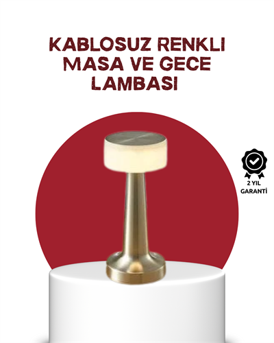 Şarj Edilebilir LED Masa Lambası – USB Girişli, Metal Yapı