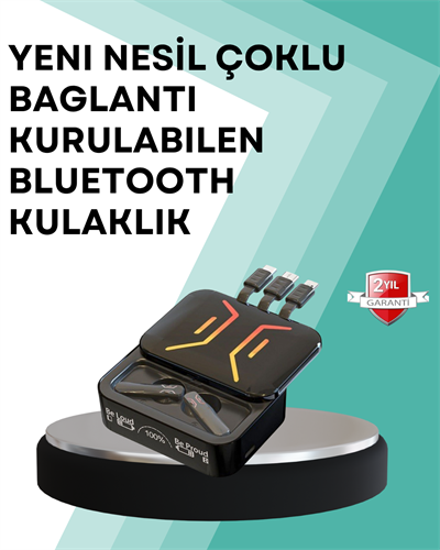 Şarj Kutulu Bluetooth Kulaklık – 2 Saatte Tam Şarj