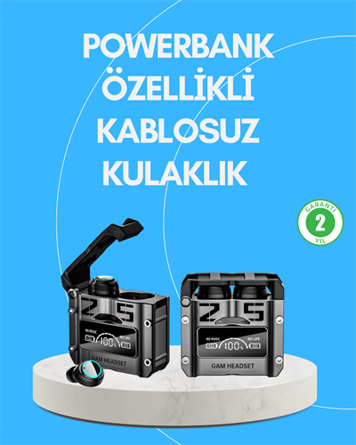 Şarj Kutulu Kablosuz Bluetooth Kulak İçi Spor Kulaklık
