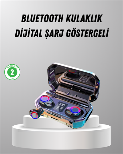 Şarj Kutulu Kablosuz Kulaklık Ergonomik Spor Seyahat Uyumlu Uzun Kullanım