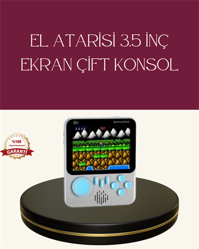 Şarjlı 3.5 İnç Retro Oyun Konsolu
