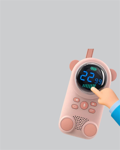 Şarjlı Bebek Telsizi Uzun Mesafe 22 Kanal LCD Ekran VOX Modu 400 mAh