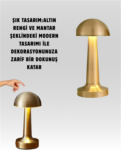 Şarjlı Dimmerli LED Masa Lambası – 4-8 Saat Aydınlatma