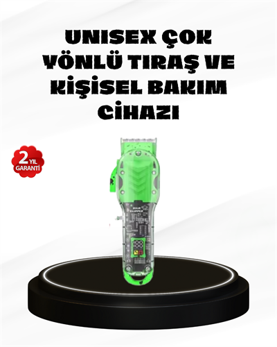 Şarjlı Islak & Kuru Tıraş Makinesi – Saç, Sakal, Burun ve Vücut İçin 4’ü 1 Arada Set