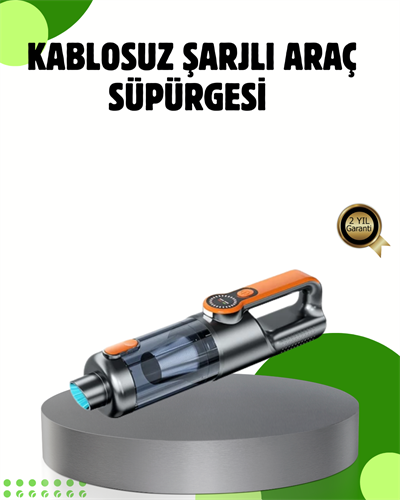 Şarjlı Kablosuz El Süpürgesi Yüksek Emiş Güçlü ve Çok Başlıklı