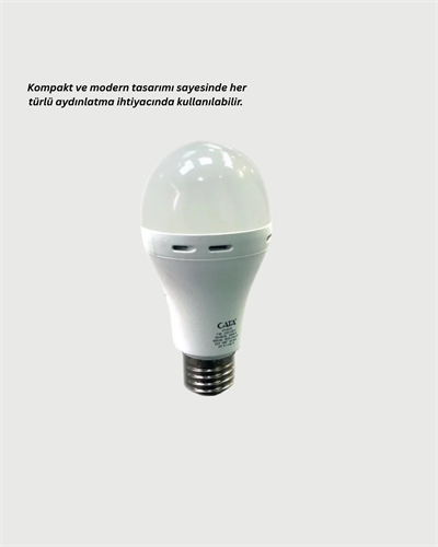 Şarjlı LED Ampul 30 Watt Soğuk Beyaz