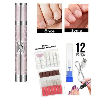 Şarjlı Manikür Pedikür Tırnak Bakım Seti