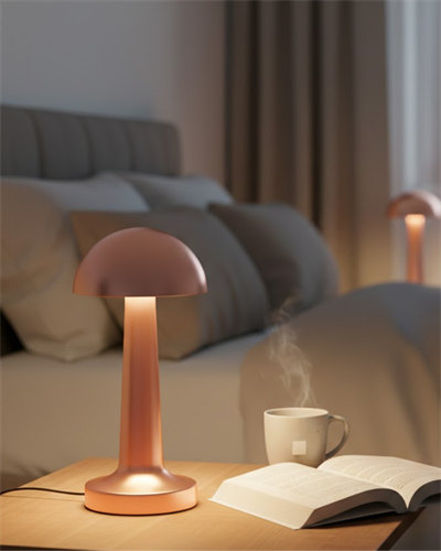 Şarjlı Mantar Masa Lambası 3 Seviyeli Dokunmatik LED USB Şarj Özellikli