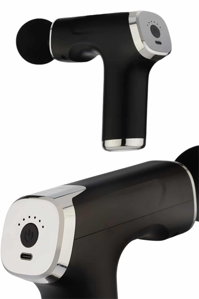 Şarjlı Masaj Tabancası 4 Başlıklı Mini Masaj Tabancası ve Masaj Aleti