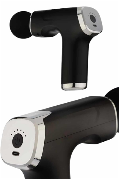 Şarjlı Masaj Tabancası 4 Başlıklı Mini Masaj Tabancası ve Masaj Aleti