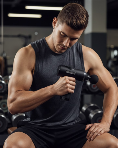 Şarjlı Masaj Tabancası 4 Başlıklı Mini Masaj Tabancası ve Masaj Aleti