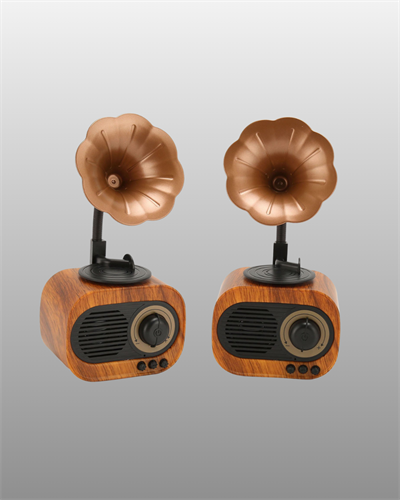 Şarjlı Mini Retro Radyo Bluetooth Hoparlör Çoklu Bağlantı Seçenekli